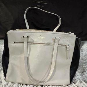 Kate Spade cream and black bag.